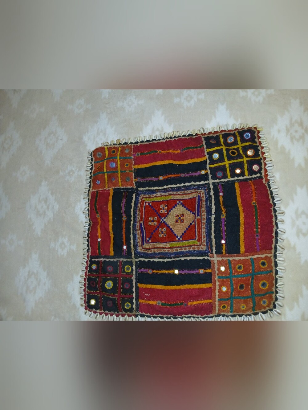 Vintage Hand Embroidered Banjara Textile Panel - Picture 4 of 6
